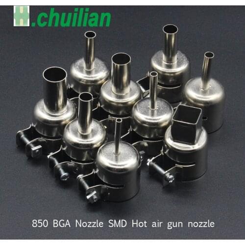 Chuilian 9/pcs/lot Hot air gun nozzle Air gun handle BGA Nozzle SMD Hot air gun nozzle 850 Hot air For saike yihua aoyue ATTEN