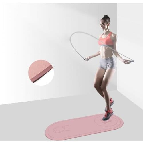 Non-Slip Mat TPE Yoga Mats Jump Rope Skipping Workouts For Sports Pads Silent Yoga Pad Sound Insulation And Shock Anti-noice Mat