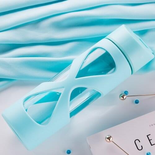 Transparent Creative Sport Water Bottle Simple Modern Outdoor Tea Infuser Milk Water Bottle Clear Trinkflasche Drinkware Ed50sp