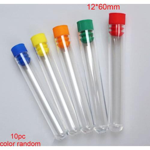 10X Clear Multifunctions Environmental Test Plastics Bottle Container Lab Disposable Tube Hardness + Push Cap