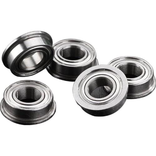 10pcs F623ZZ 3*10*4mm pulley bearing guide wheel flange bushing ball F624ZZ F625ZZ F686ZZ F688ZZ F696ZZ F608ZZ F6000ZZ 3dprinter