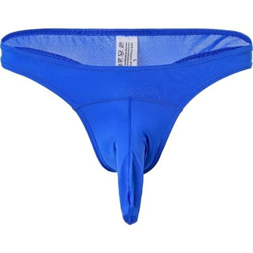 Mens Sexy Thongs Big Elephant Nose Underwear Thongs Mens G Strings Underwear Sexy Gay Penis Pouch T-Thongs Panties