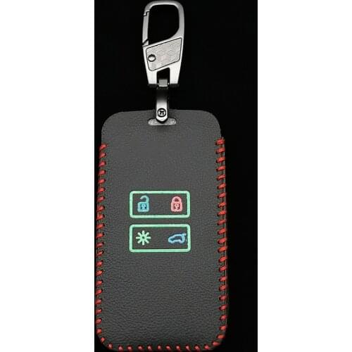 Luminous Leather Car Key Case For Renault Koleos Kadjar Scenic Megane Sandero Espace Clio Captur Kangoo Laguna Talisman Twingo