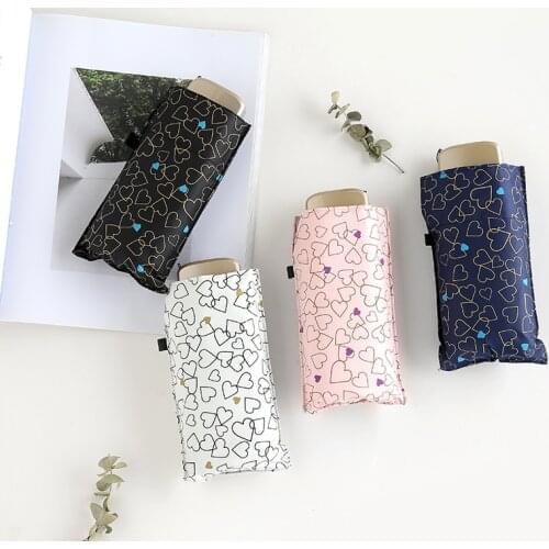 Five-fold umbrella ultra light sun umbrella mini black anti-ultraviolet umbrella UV pocket umbrella S527