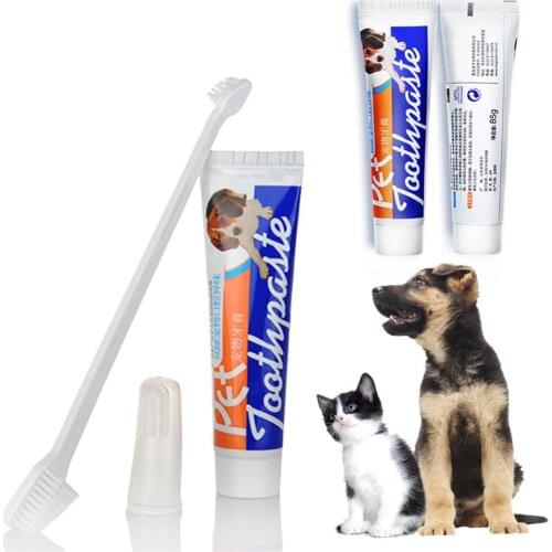 Dog Puppy Cat Toothbrush 1pcs Flavour Finger Heads Edible Toothbrush Pet Dog Oral Care Cleaning Supplies Pet Toothbrush