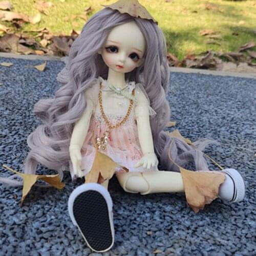 1/3 1/4 1/6 Bjd Wig High Temperature LOVELY Wavy Bjd Wig MSD SD For BJD Doll Wig