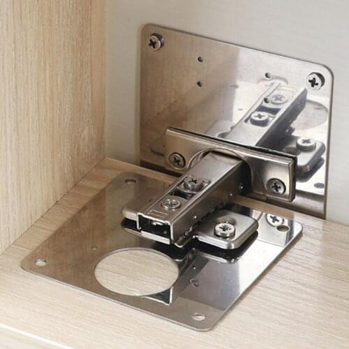 1pc Hinge Repair Plate for Cabinet Furniture Drawer Window Stainless Steel Plate Repair Accessory Фурнитура Для Мебели Петли
