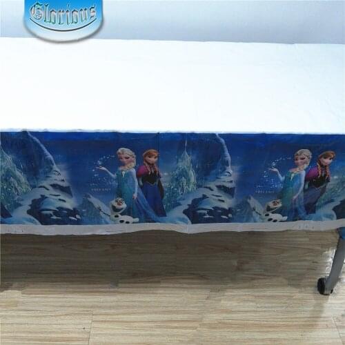 1/pcs Elsa And Anna Party Supplies Disposable Tablecloth /Birthday Party Decorations Kids