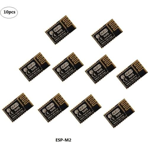 10pcs ESP-M2 WiFi Module,ESP8285 Module is Compatible with ESP8266,FCC/CE Certified,Long Distance Low Power Consumption