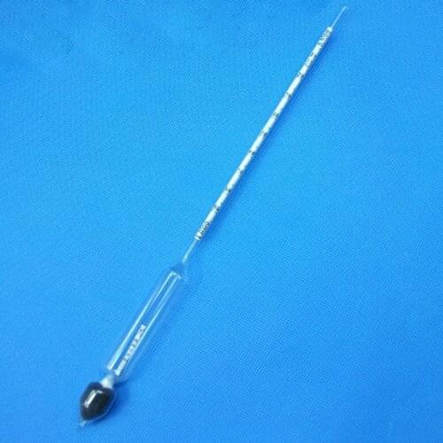 2PCS/lot 0.9-1.0/m3 portable glass Densitometers glass liquid hydrometer densimeter Density Meter