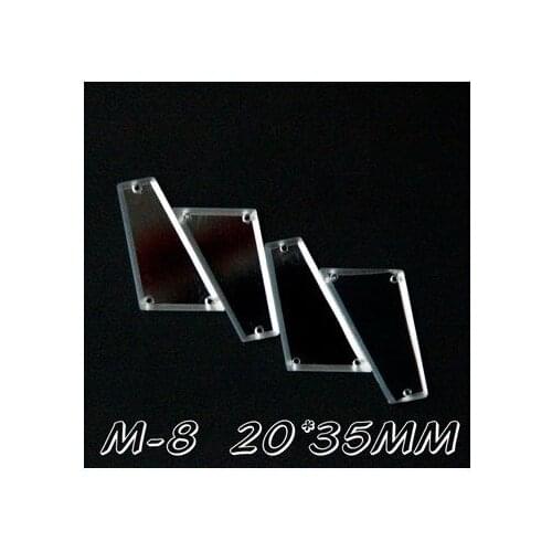 50pcs 20*35CM sew on mirror piece,Fashion DIY cloth garment decoration accessory