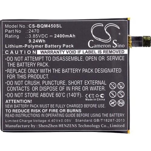 Cameron Sino 2400mAh battery for BQ Aquaris A4.5 4G M4.5 2470 Mobile, SmartPhone Battery