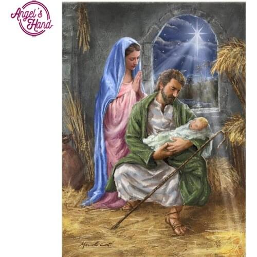 Diamond Embroidery,Religion,5D,DIY,Diamond Painting,Jesus,Virgin Madonna,Child,Needlework,Cross Stitch,Square Rhinestone