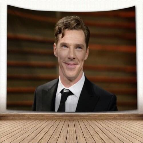 Benedict Cumberbatch Wall Tapestry Home Decoration Wall Carpet Rectangular Modern Printing Fabric Yoga Mat Blanket Tapestry New