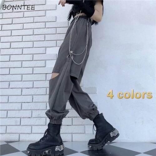 Casual Pants Women Hip Hop Unisex Oversized Design Ulzzang Vintage Newest Novelty Cargo Trouser Trendy Removable Boyfriend 3XL