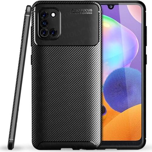 For Samsung Galaxy A31 Case Cover Soft Silicone Shockproof Bumper Matte Back Cover For Samsung A31 Phone Cases For Samsung A31