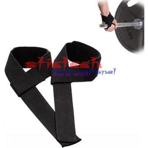 By dhl or ems 100pair Gym Power Training Weight Lifting Straps Wraps Hand Bar Wrist Support