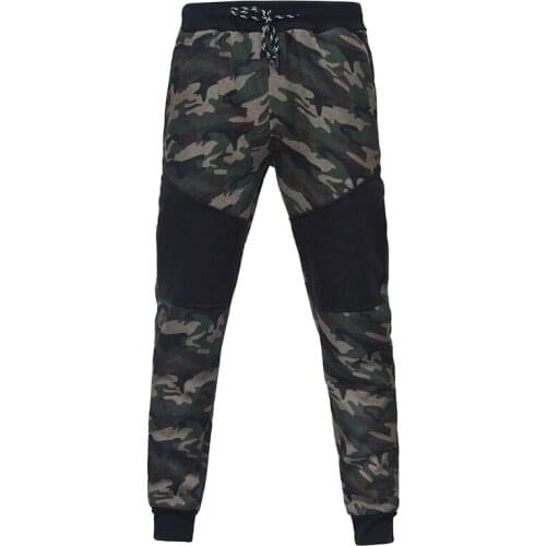 Camouflage Military Pants Men Hip hop Skateboard Overall Pants Casual slim sports trousers Jogger Pants Stitching lace