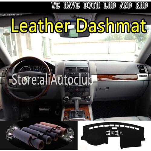 For Volkswagen vw Touareg G1 2002 2003 2004 2005 2006 2009 Leather Dashmat Car Styling Cover Dash Mat Dashboard Cover Carpet