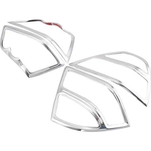 Motorcycle Chrome Rear Trunk Fairing Saddlebag Light Accents Tail Brake Light Trim For Honda Goldwing 1800 GL1800 2001-2011