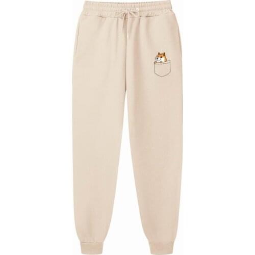 Mens Casual Sweat Pants Pocket Cat Jogger Harem Trousers Slacks Wear Drawstring Sporting Clothing Bodybuilding Pants Men