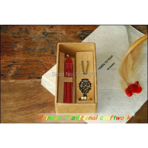 4cm* 2cm* 2cm vintage wax seal stamp set for documents sealing and meeting invitations
