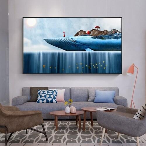 Wall Art Modern Abstract Canvas Painting Wall Picture For Living Room Home Decoration HD Cartoon Landscape Posters And Prints