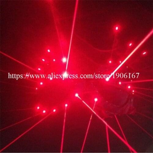 New Design Red Laser Women Luminous Light Up Bra Clothes Sexy Lady Dance Costume For Laser Show Party