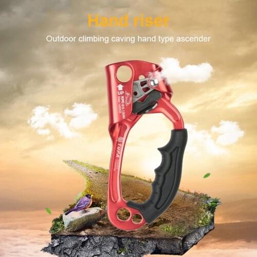 New Manual Climber Rock Climbing Hand Rope Chest Ascender Gear Camping Hiking Equipment Mountaineering Riser for 8-12mm Rope