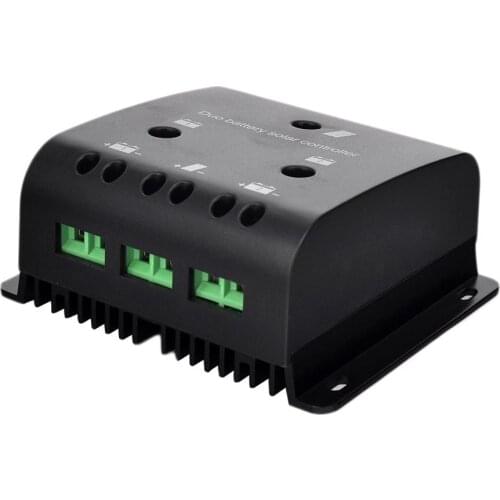 OLYS PWM Mppt Charge Controller 24V/12V 10/20A Auto Solar Panel Battery Charge Controller Travel RV Solar System With Monitor