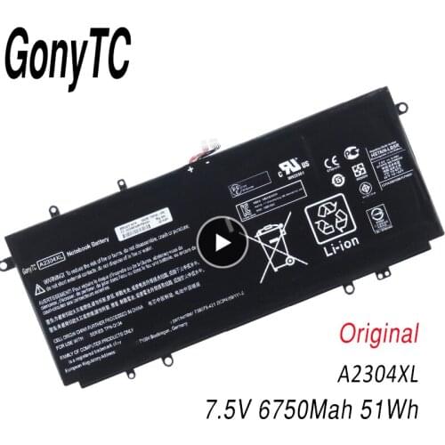 Original New A2304XL Battery For HP Chromebook 14-Q 14-Q010NR 14-Q000 14-q049wm HSTNN-LB5R 738392-005 738075-421 2ICP4/69/111-2