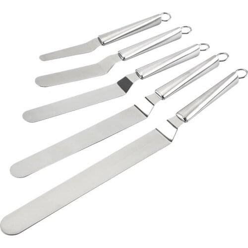 Butter Spatula Pastry Portable Tools Kitchen Accessories Cake Decorating Butter Tools Stainless Steel Durable Smooth Baking Uten