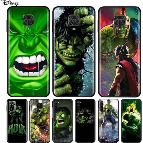 Silicone Cover Marvel Hulk Avengers For Xiaomi Redmi Note 10 10S 9 9C 9S Pro Max 9T 8T 8 7 6 5 Pro 5A 4X 4 Phone Case