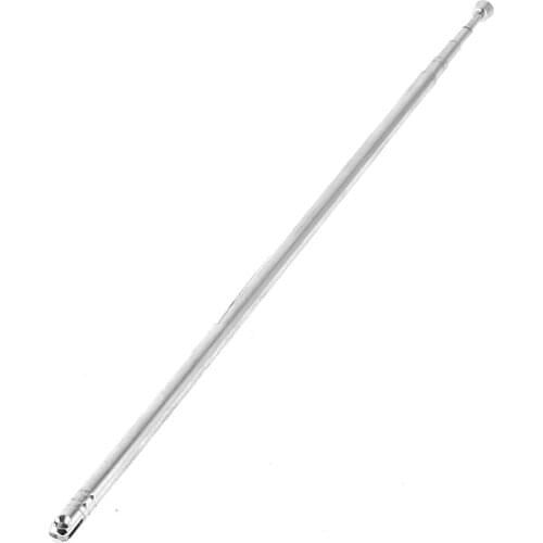 FM radio TV Silver 100 centimeter 5 section exchangeable antenna replacement