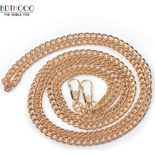 120cm Replacement Metal Chain For Bags Shoulder Crossbody Handbag Tone Handle DIY Metal Strap Accessories For Bag Hardware