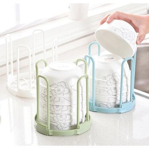 Dinnerware Bowl Plate Holder Drain Rack Storage Stand Drying Shelf Disassemble Kitchen Storage Rack Drainer Display Organizer