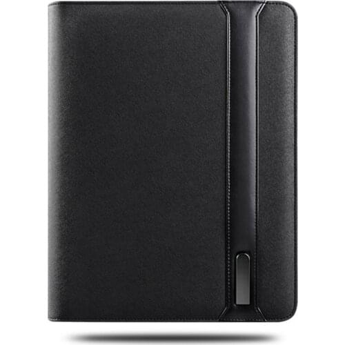 Trends A4 Size Travel Notebook Composition Book Business Manager Bag File Folder with Wireless Power Charger Mobile Bag Holder