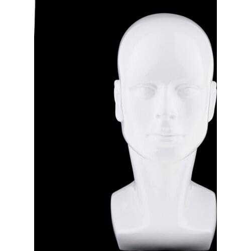 20" Male Mannequin Head Cosmetology Wig Holder Stand Model for Wig Making, Display Wigs, Eyeglasses and more - Durable & Sturdy