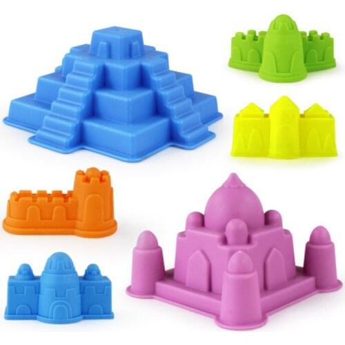 6Pcs Sand Sandbeach Castle Model Kids Beach Castle Water Tools Toys Sand Game funny Educational Toys For Children Best Gift