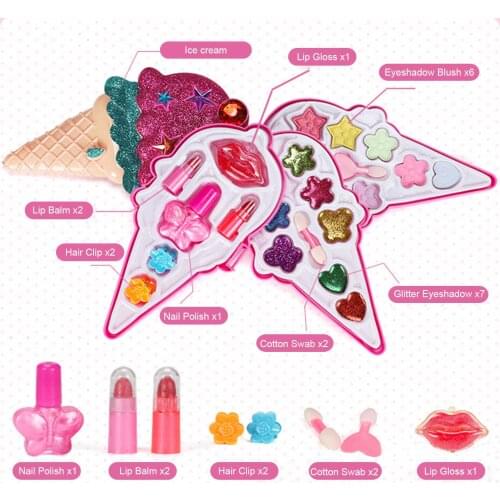 Kids Make Up Toys Baby Cosmetics For Children Makeup set Cute Lollipop styling Pretend Play Makeup Toys For Girl Makeup Toys