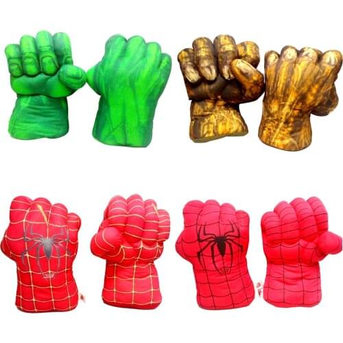 Child Cartoon Printing Gloves 28cm Man Plush Gloves Performing Props Toys Great Gift For Kids