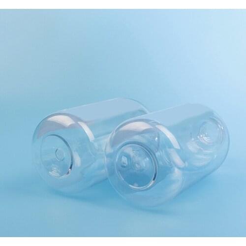 11UF 2pcs Shampoo Pump Bottles Dispenser 500ml Clear Empty Bottles Refillable Containers for Soap Cream Lotion