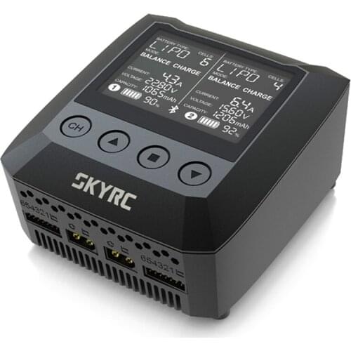 SKYRC B6 NANO DUO Dual Channel Balance Charger Discharger For RC Helicopter Re-peak NiMH NiCD LiHV PB Li-ion Battery Charger