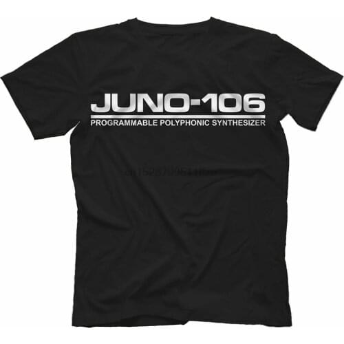 Juno 106 T-Shirt 100% Cotton Analog Synth Retro 60 Jupiter Unisex Loose Fit Tee Shirt