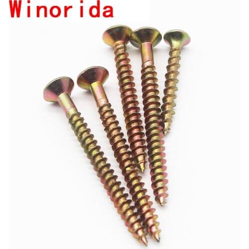 GuHua Cross Countersunk Head Self Tapping Wood Screws KA Philips Flat Head Screw Hardened Tip Drywall Screw Nail M5 15pcs