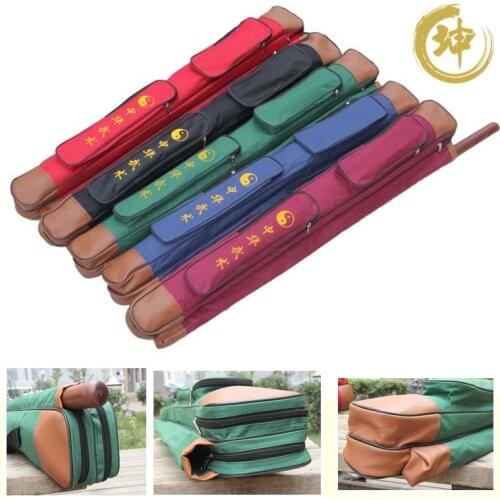 [Chinese Kun]Double layers tai chi multifunctional sword bag , lengthen is 108cm,having stick bag,thickening sword bags