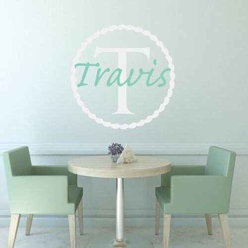 Family Wall Decal Personalized Name Vinyl Wall Stickers Custom name Decal Special Design Modern Kids Room Art Mural LetterSYY641