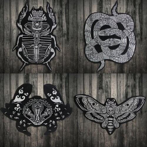 New Promotion Design Insects Series Cartoon Animal Patchwork Sticker Bee ,Snakes, butterflies,combination Iron on Sewing Patches