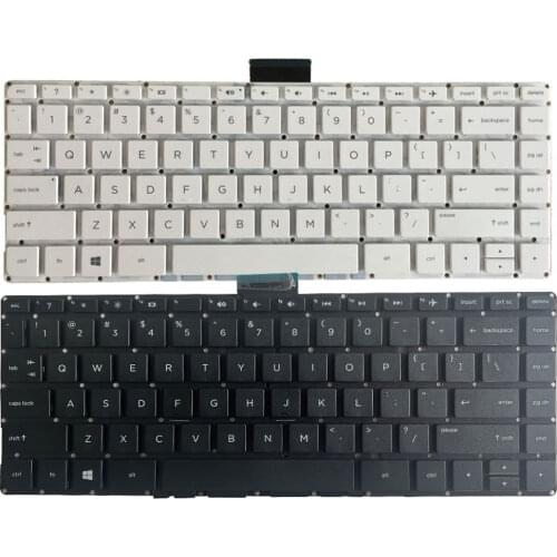 New US Laptop Keyboard For HP Pavilion 14-ax 14-ax000 14-ax100 901658-031 NSK-CX3SQ English White Without frame keyboard
