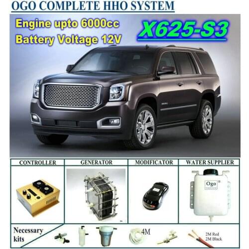 OGO Complete HHO system X625-S3 intelligent PWM controller CE&FCC dynamic EFIE chip upto 6000CC
